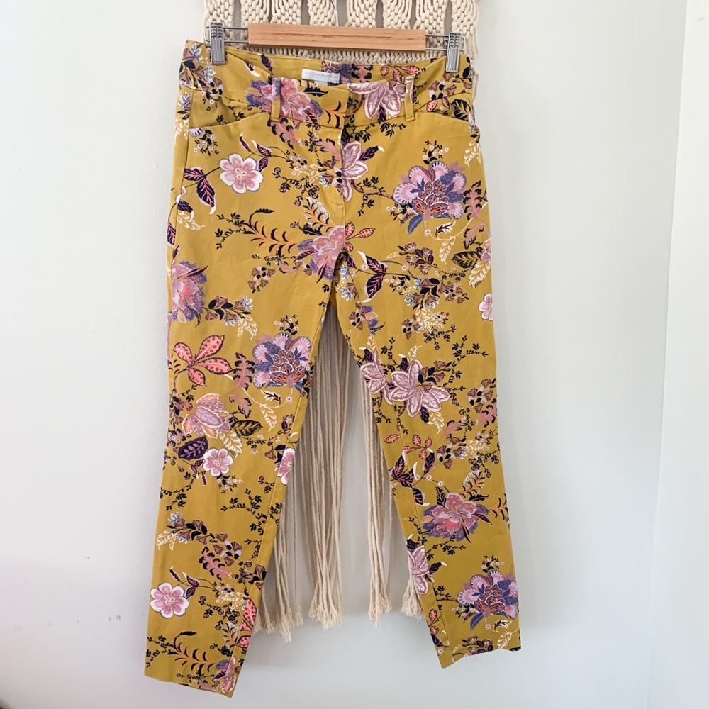 Print floral pants